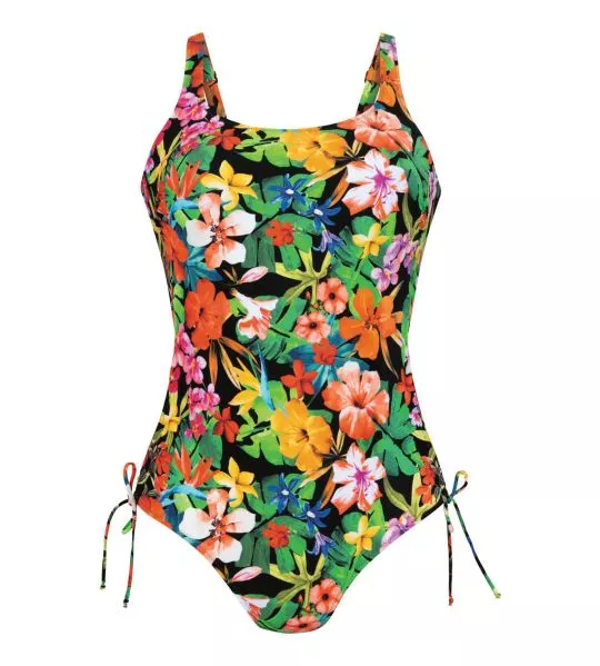 Maillot de bain médical une pièce réglable imprimé fleuri