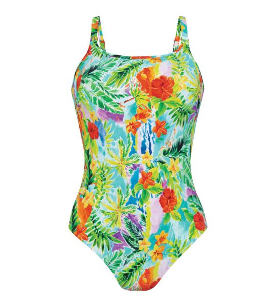 Maillot de bain une pièce pour prothèses vert tropical