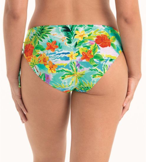 Bas de maillot de bain réglable vert tropical