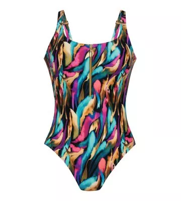 Maillot de bain une pièce avec fermeture éclair