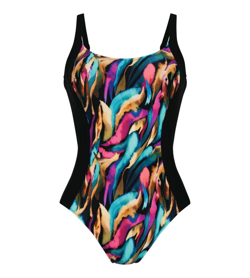 Maillot de bain une pièce imprimé multicolore