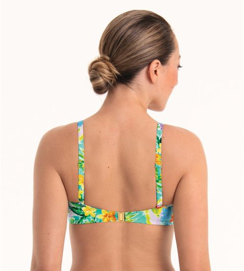 Haut de maillot de bain médical pour prothèses vert tropical