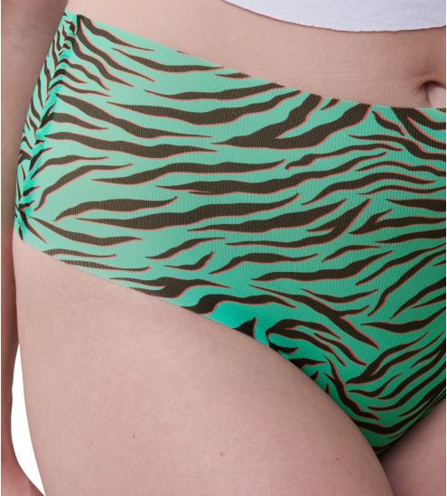 Culotte haute Pulpies Zèbre Emeraude