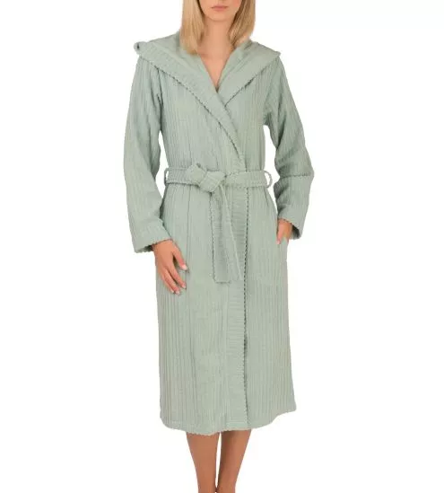 Peignoir à capuche Mint