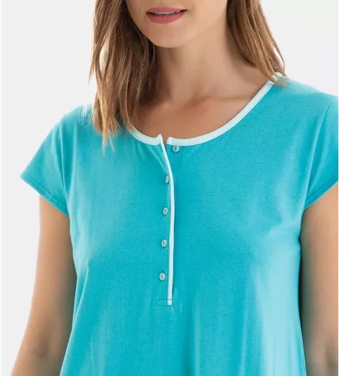 Liquette manches courtes bleue