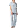 Pyjama femme en coton bleu