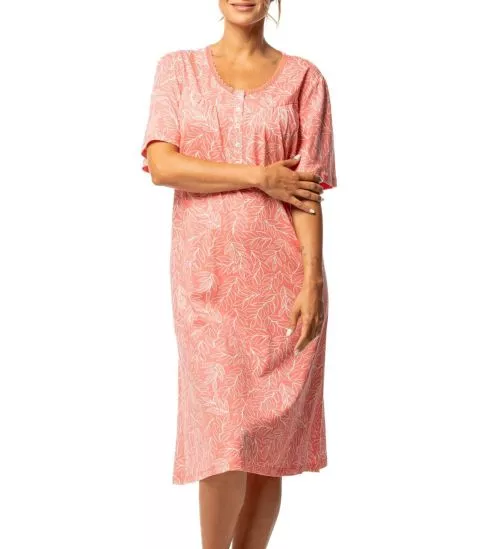 Chemise de nuit longue Corail