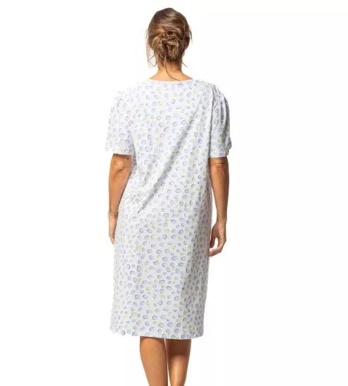 Chemise de nuit classique Bleue