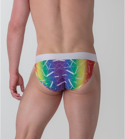 Tanga homme ceinture large Sexy Fun imprimé multicolore