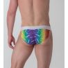 Tanga homme ceinture large Sexy Fun imprimé multicolore