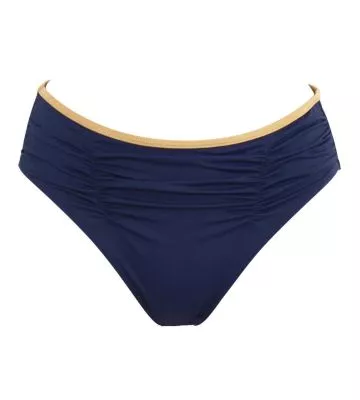 Culotte haute drapée Venezia Bleu Marine