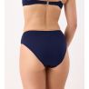 Culotte haute drapée Venezia Bleu Marine