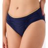 Culotte haute drapée Venezia Bleu Marine