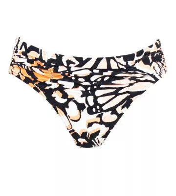 Bas de maillot de bain drapé Rhodes Noir