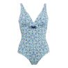 Maillot de bain une pièce coupé sous poitrine Oia Bleu Turquoise
