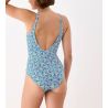 Maillot de bain une pièce coupé sous poitrine Oia Bleu Turquoise