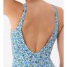Maillot de bain une pièce coupé sous poitrine Oia Bleu Turquoise