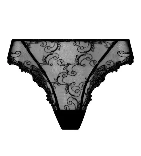 Slip fantaisie Dressing Floral NOIR