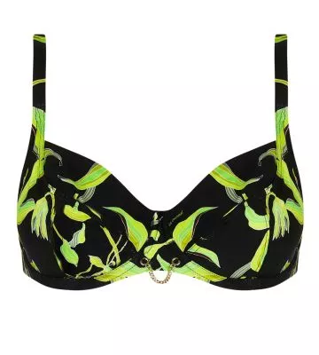 Haut de maillot de bain corbeille bonnets profonds Fleurs de Nuit Nuit Luciole