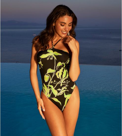 Swimsuit a piece headband...