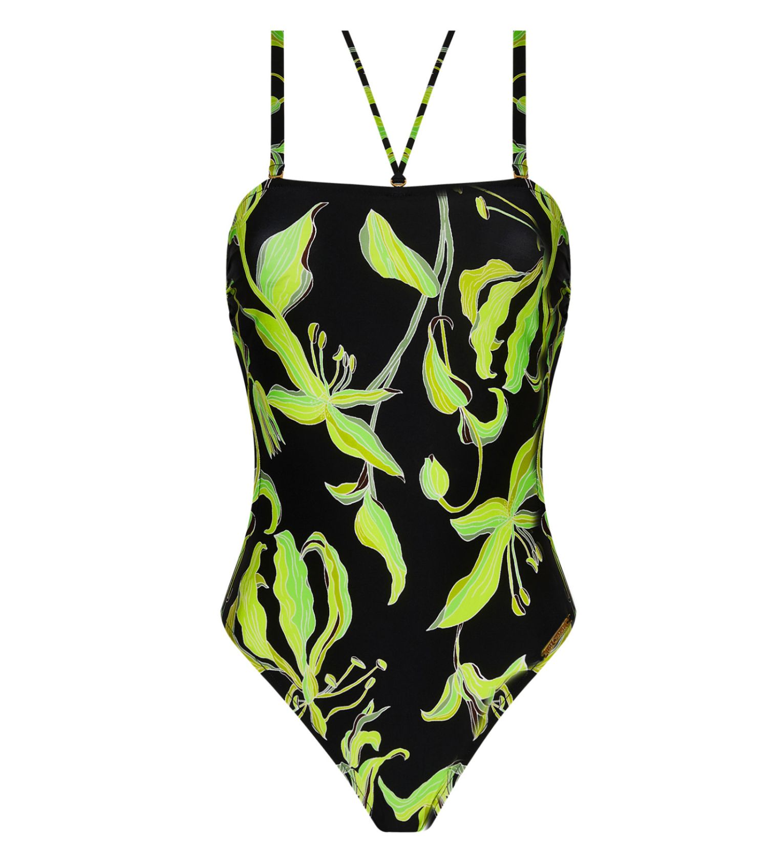 Maillot de bain une pièce bandeau Fleurs de Nuit Nuit Luciole