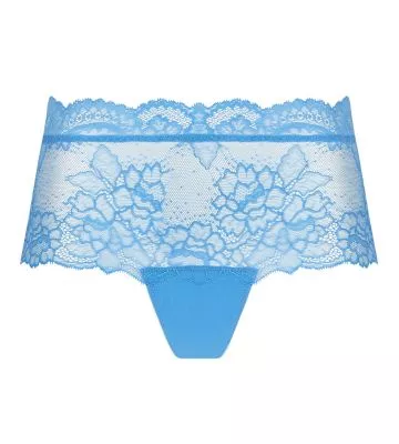 Shorty bleu Azur Sublime en dentelle