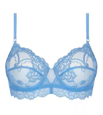 Soutien gorge armatures bleu Azur Sublime en dentelle