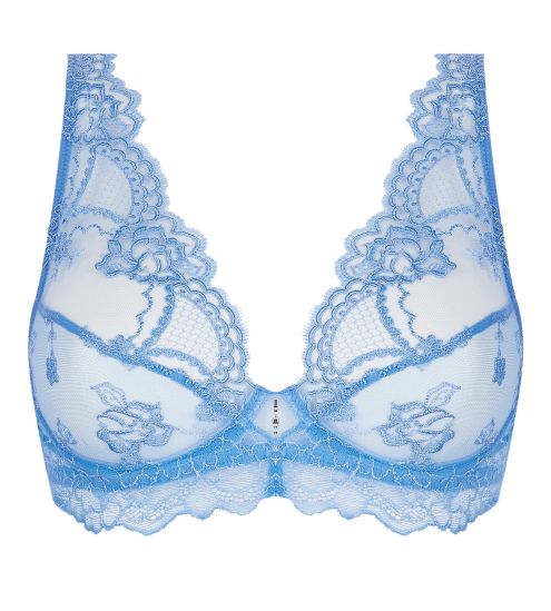 Soutien gorge Glam bleu Azur Sublime en dentelle