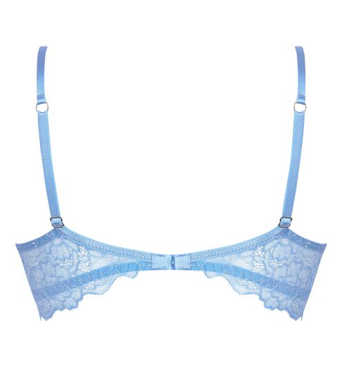 Soutien gorge push up bleu Azur Sublime en dentelle