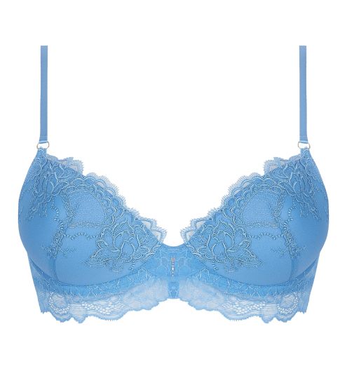 Soutien gorge push up bleu Azur Sublime en dentelle