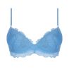 Soutien gorge push up bleu Azur Sublime en dentelle