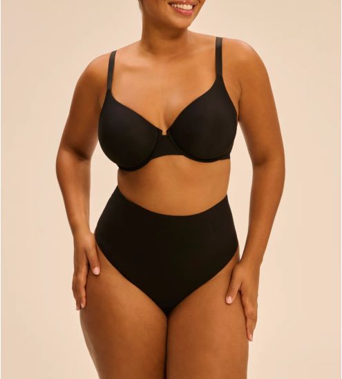 String gainant taille haute Noir Story