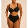 String gainant taille haute Noir Story