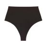 String gainant taille haute Noir Story