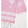 Serviette de plage Bayahoo Azusa Fushia