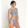 Soutien gorge Glam bleu Azur Sublime en Dentelle