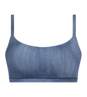 Bralette à coques SoftStretch Jean Bleu