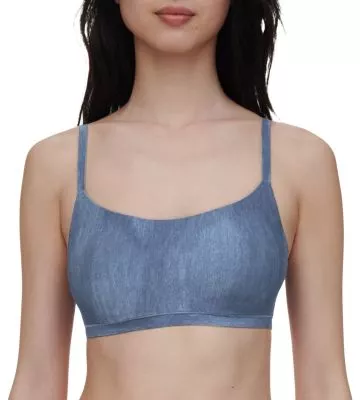 Bralette à coques SoftStretch Jean Bleu