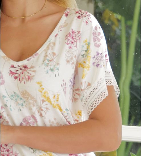 Tunique Souffle Fleuri Souffle Pastel