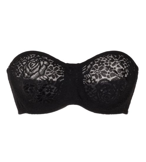 Soutien-gorge bandeau Halo Lace NOIR
