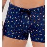 Boxer de bain imprimé glaces Summer Bleu Marine