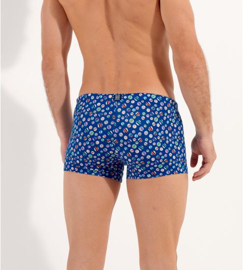 Boxer de bain imprimé billes Socoa Bleu