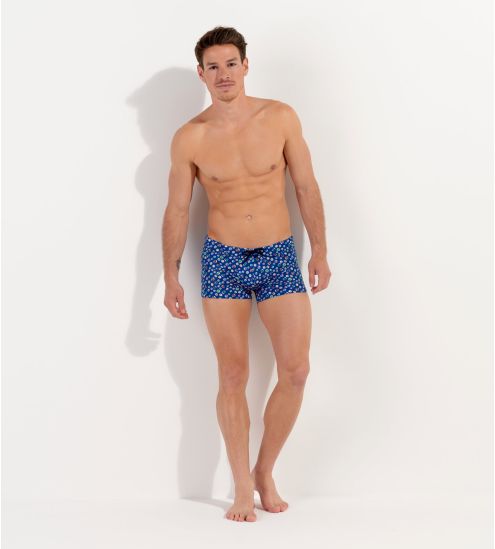 Boxer de bain imprimé billes Socoa Bleu