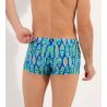 Boxer de bain imprimé surf Marbella Bleu
