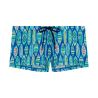 Boxer de bain imprimé surf Marbella Bleu