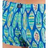 Boxer de bain imprimé surf Marbella Bleu