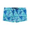 Boxer de bain imprimé tortues Tartane Bleu