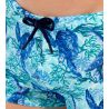 Boxer de bain imprimé tortues Tartane Bleu