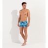 Boxer de bain imprimé tortues Tartane Bleu