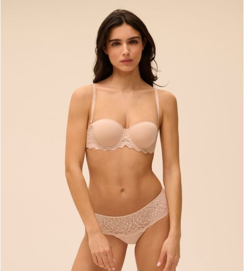 Shorty femme beige Caresse Peau Rosée